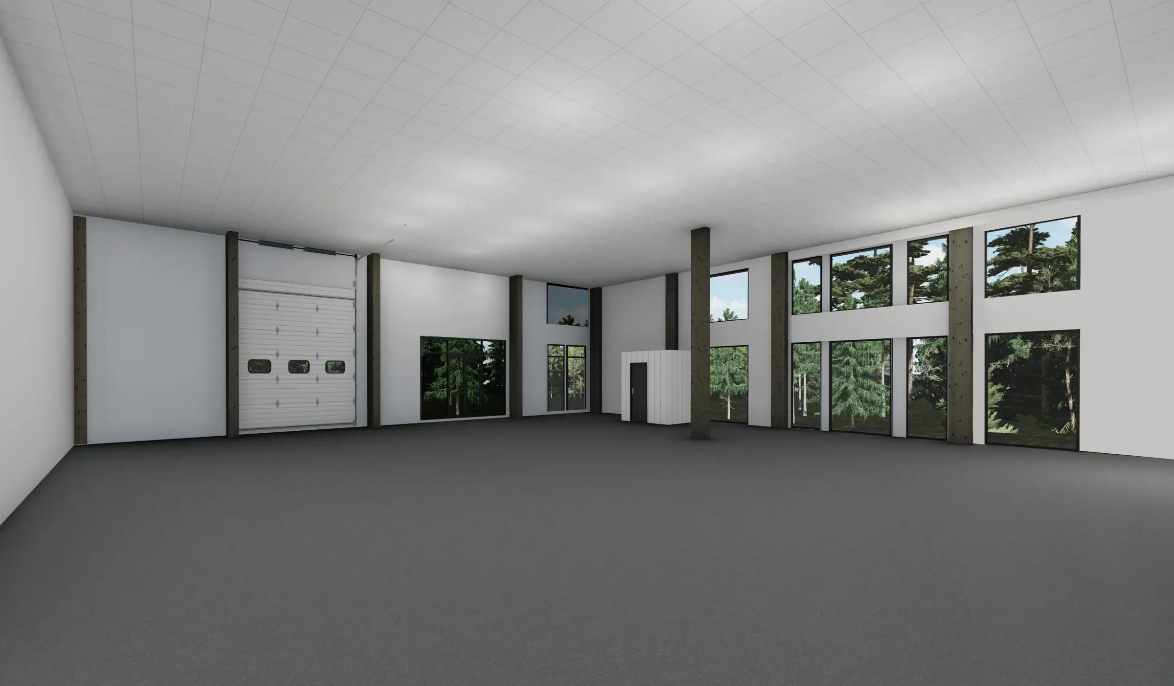 Hallin vaalea sisätila