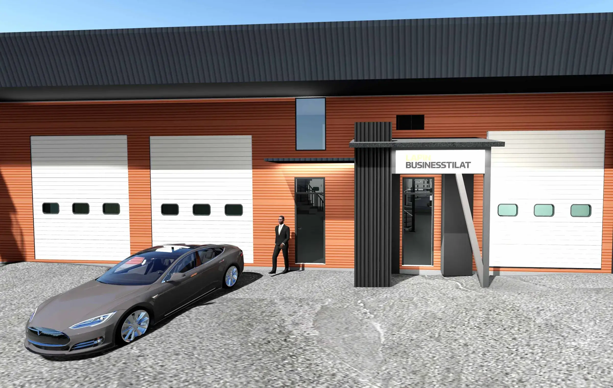 Toimitilan sisäänkäynti